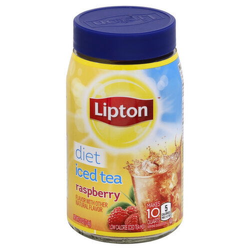 Lipton Iced Tea Mix, Low Calorie, Raspberry, Diet