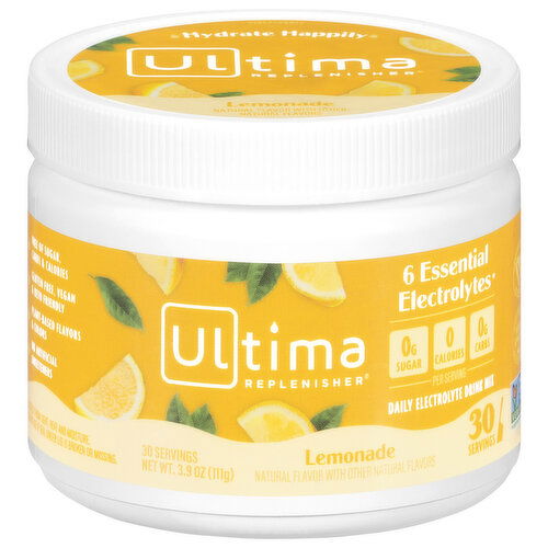 Ultima Replenisher Electrolyte Drink Mix, Lemonade, Daily