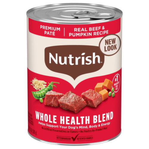 Rachael Ray Nutrish Dog Food, Real Beef & Pumpkin Recipe, Adult