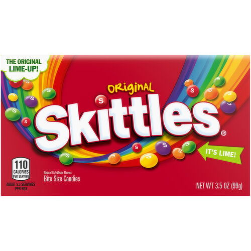 Skittles SKITTLES Original Chewy Candy Theater Box, 3.5 oz Box