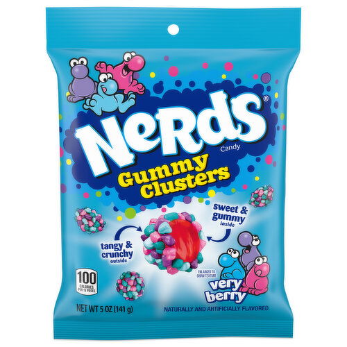 Nerds Candy, Gummy Clusters, Very Berry