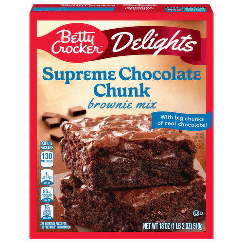 Betty Crocker Delights Supreme Chocolate Chunk Brownie Mix