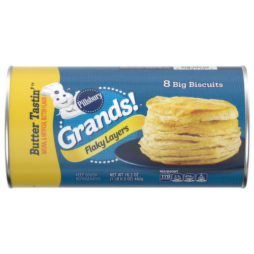 Pillsbury Grands! Flaky Layers Butter Tastin' Biscuits