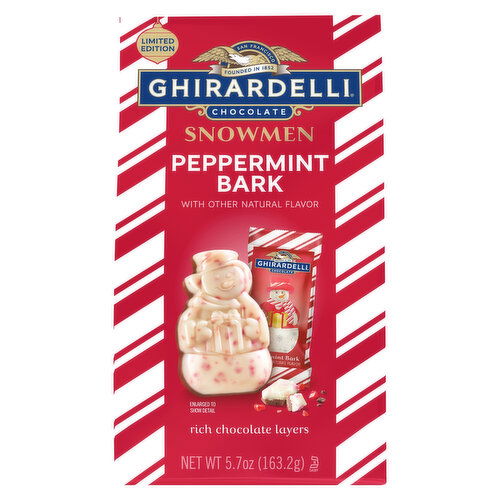 Ghirardelli Chocolate, Snowmen, Peppermint Bark