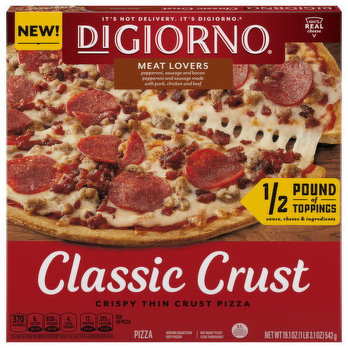 DiGiorno Pizza, Meat Lovers, Classic Crust