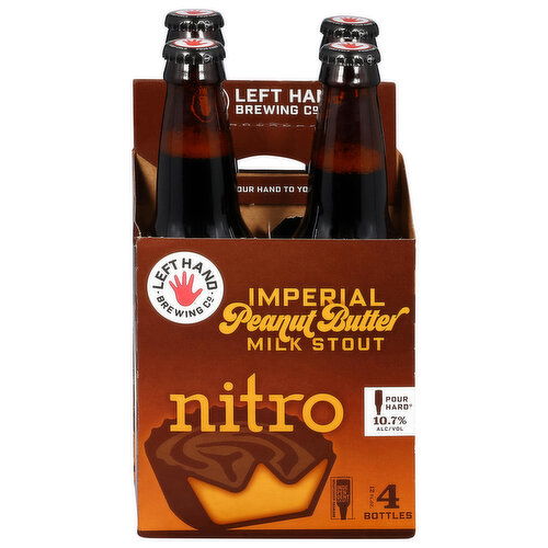 Left Hand Brewing Co. Beer, Nitro, Imperial Milk Stout, Peanut Butter