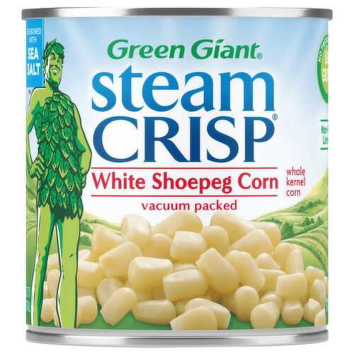Green Giant Steam Crisp Corn, White Shoepeg, Whole Kernel