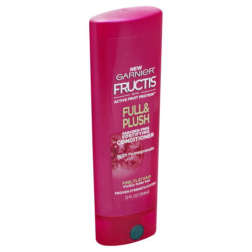 Fructis Conditioner, Fortifying, Full & Plush, Fine, Flat Hair