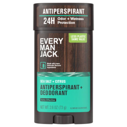 Every Man Jack Sea Salt + Citrus Antiperspirant + Deodorant
