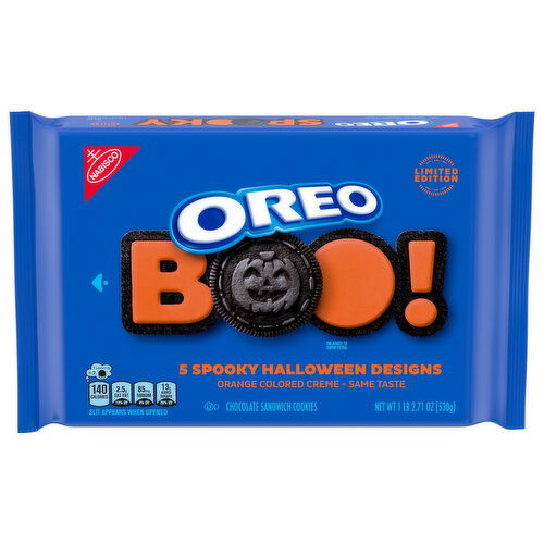 OREO Orange Creme Chocolate Sandwich Cookies, Limited Edition, Halloween Cookies, 18.71 oz