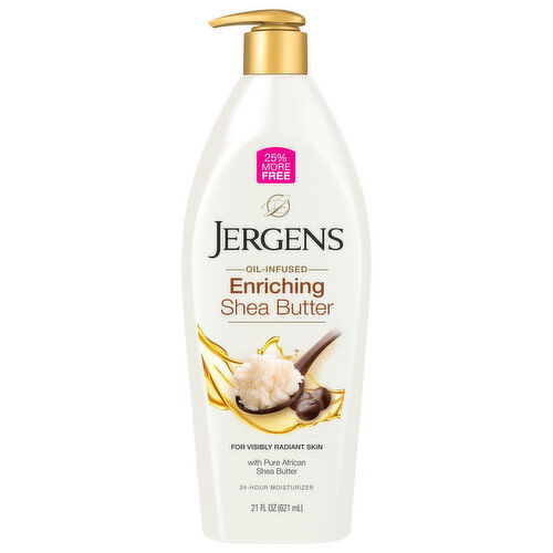 Jergens Moisturizer, Enriching, Shea Butter, Oil-Infused