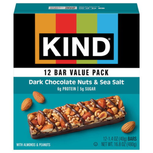 Kind Dark Chocolate Nuts & Sea Salt Bars Value Pack