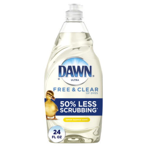 Dawn Free & Clear Dawn Free & Clear Dishwashing Liquid Dish Soap, Lemon Essence, 24 oz