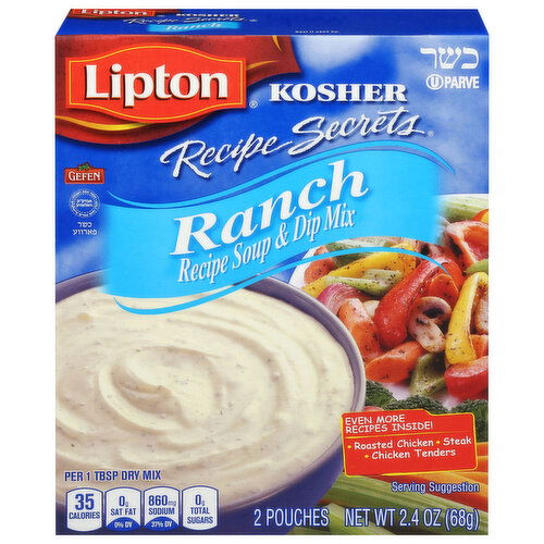 Lipton Recipe Secrets Kosher Ranch Recipe Soup & Dip Mix