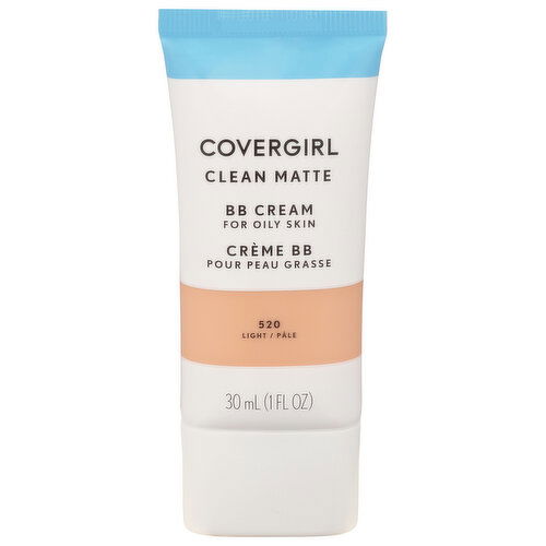 CoverGirl BB Cream, for Oily Skin, Clean Matte, Light 520