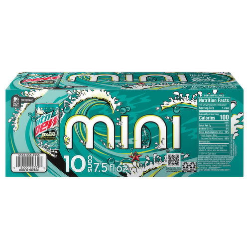 Mtn Dew Soda, Baja Blast, Mini