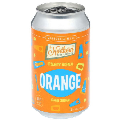 Northern Soda Company Craft Soda, Orange