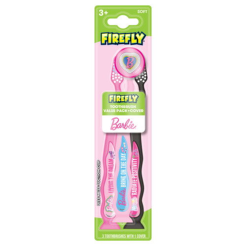 Firefly 3+ Soft Toothbrush Value Pack + Cover