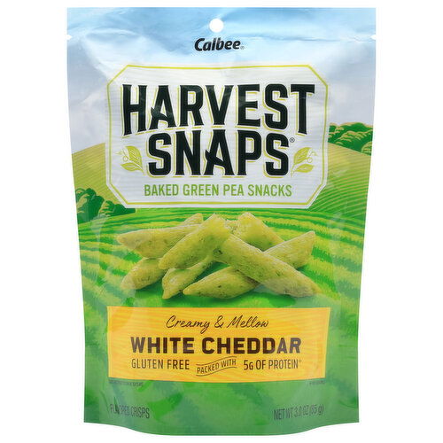 Harvest Snaps Baked Green Pea Snacks, White Cheddar