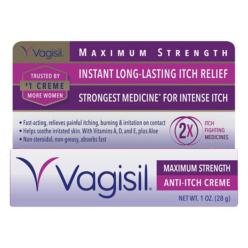 Vagisil Anti-Itch Creme, Maximum Strength