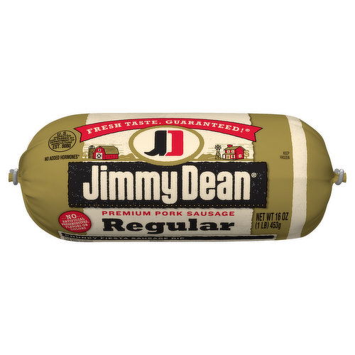 Jimmy Dean Premium Pork Regular Sausage Roll, 16 oz.