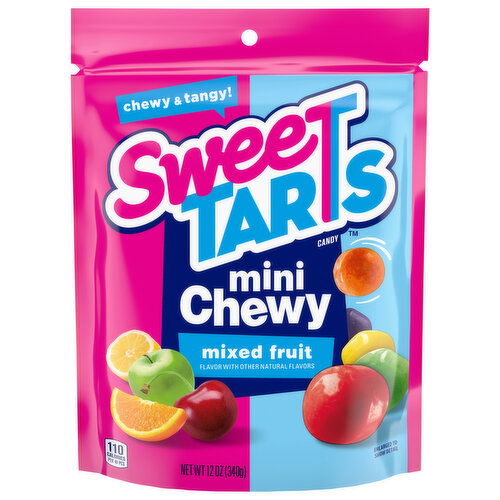 Sweetarts Candy, Mixed Fruit, Chewy, Mini