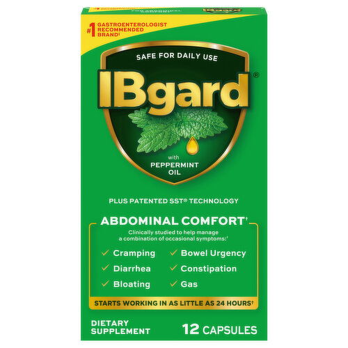 IBgard Abdominal Comfort, Capsules, with Peppermint Oil