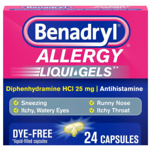 Benadryl Liqui-Gels Allergy, Capsules