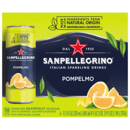 Sanpellegrino Sparkling Drinks, Italian, Pompelmo