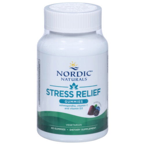 Nordic Naturals Stress Relief, Mixed Berry, Gummies