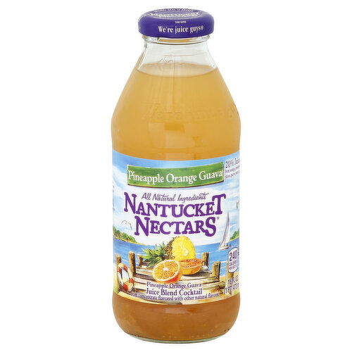 Nantucket Nectars Juice Blend Cocktail, Pineapple Orange Guava