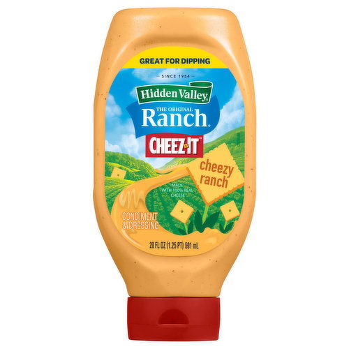 Hidden Valley The Original Ranch Condiment & Dressing, Cheez-It, Cheezy Ranch