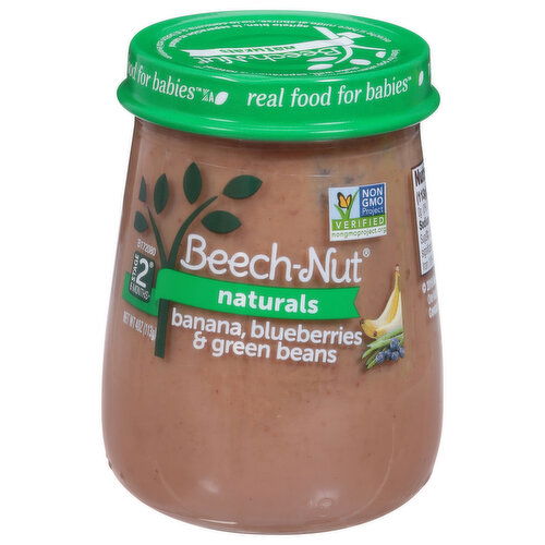 Beech-Nut Naturals Banana, Blueberries & Green Beans, Stage 2 (6 Months+)