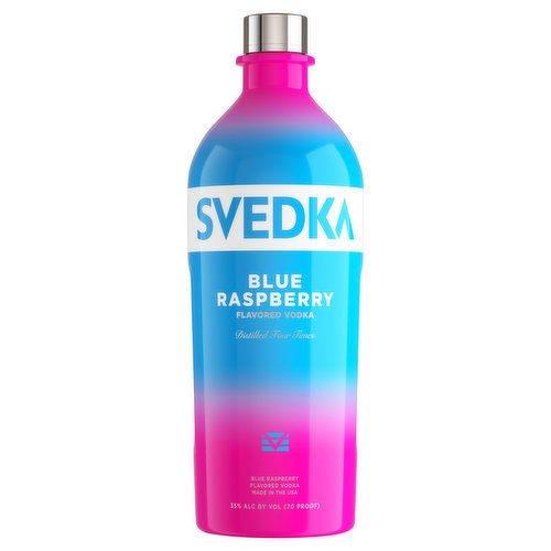 Svedka Vodka, Blue Raspberry Flavored