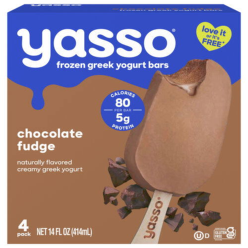 Yasso Greek Chocolate Fudge Yogurt Bars