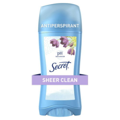 Secret Invisible Solid Antiperspirant and Deodorant, Sheer Clean, 2.6 oz