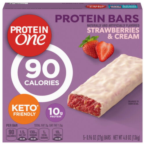 Protein One Protein Bars, Strawberries & Cream