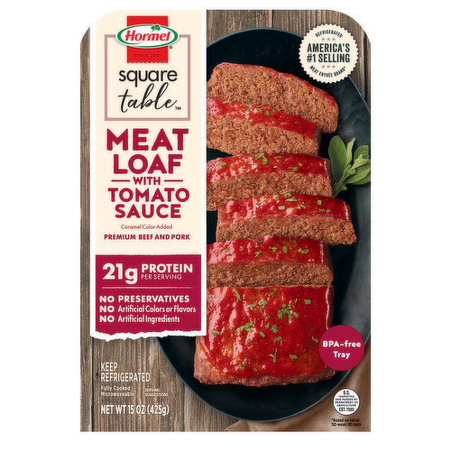 Hormel Square Table Meatloaf, with Tomato Sauce