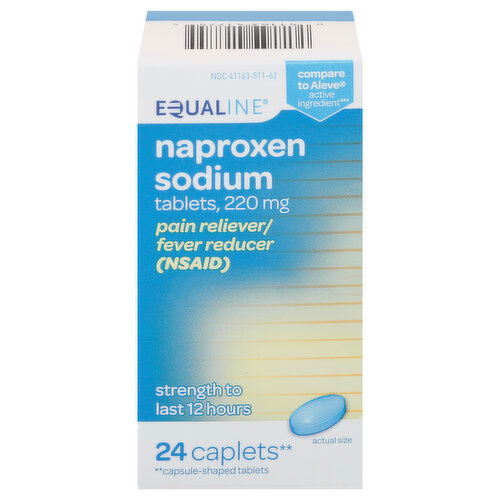 Equaline Naproxen Sodium, 220 mg, Caplets