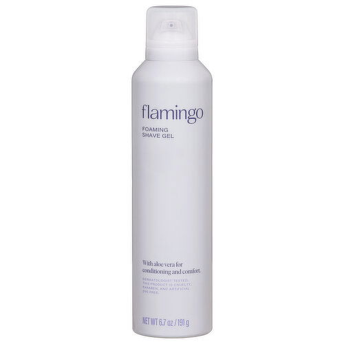 Flamingo Shave Gel, Foaming