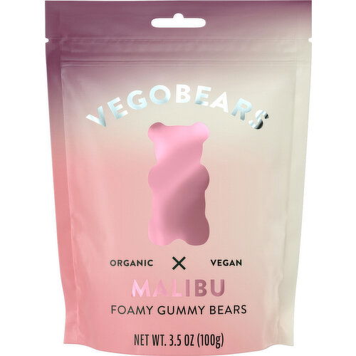 Vegobears  Gummy Bears, Foamy, Malibu