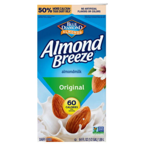 Blue Diamond Almond Breeze Dairy-Free Original Almondmilk