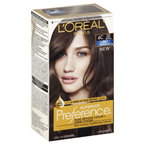 Superior Preference Permanent Color, Cool Light Brown 6C