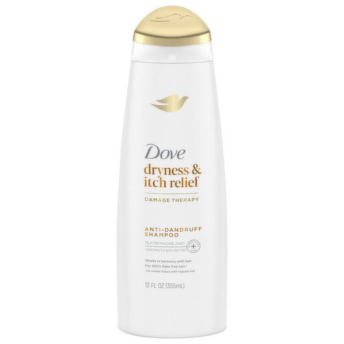 Dove Shampoo, Anti-Dandruff, Damage Therapy, Dryness & Itch Relief