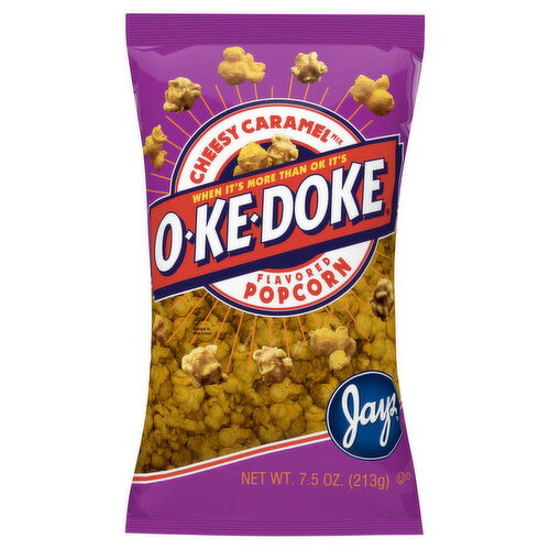 O-Ke-Doke Popcorn, Cheesy Caramel Flavored