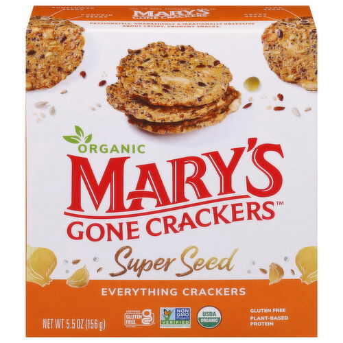 Mary's Gone Crackers Crackers, Everything, Super Seed