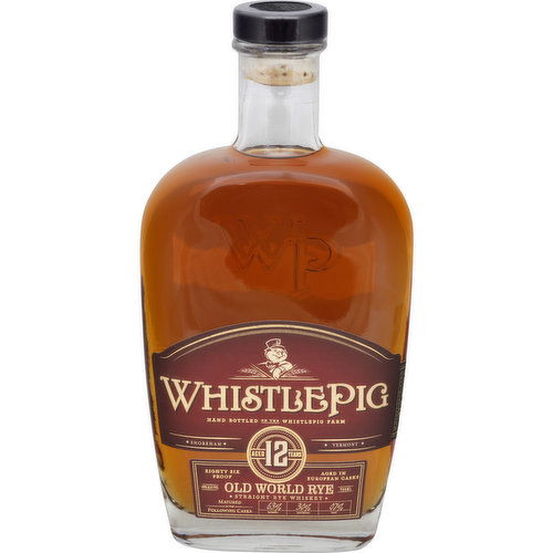 Whistle Pig Whiskey, Straight, Rye, Old World Rye