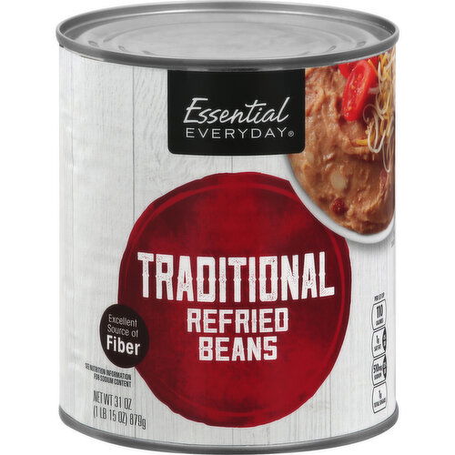 Essential Everyday Beans, Refried, Traditional