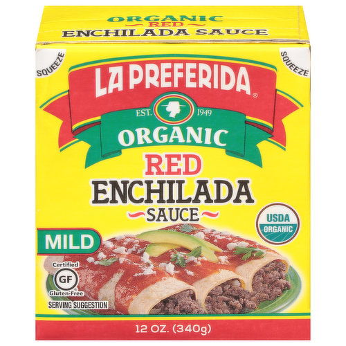 La Preferida Enchilada Sauce, Organic, Mild, Red