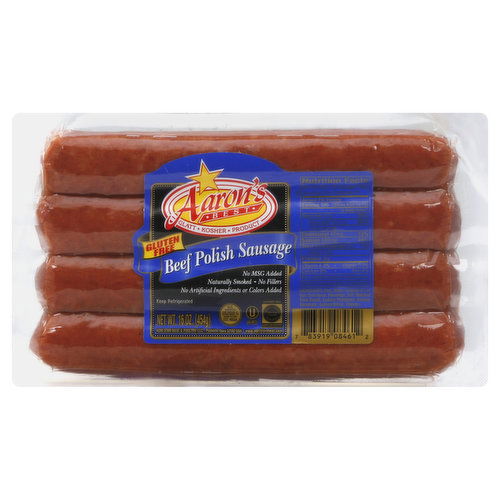 Aaron's Best Polish Sausage, Beef